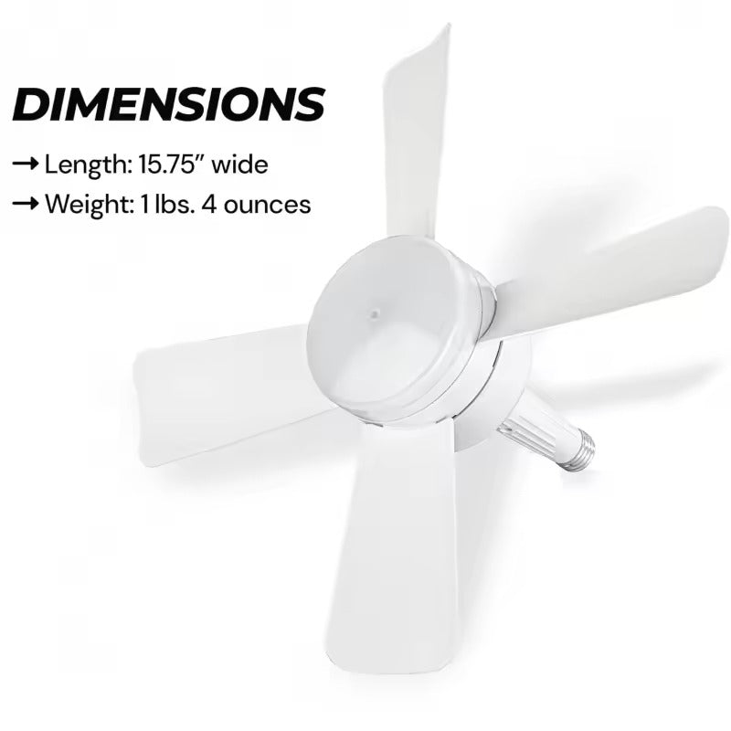 Socket Fan Light with Remote