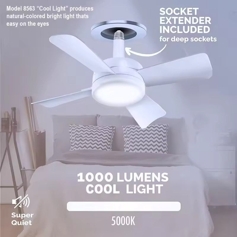 Socket Fan Light with Remote