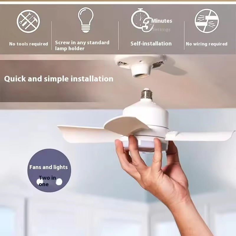 Socket Fan Light with Remote