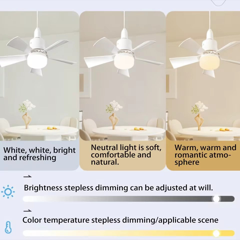 Socket Fan Light with Remote